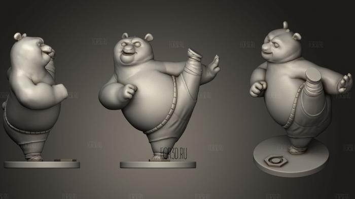 Кунг-фу Панда 3d stl модель для ЧПУ